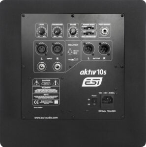 ESI aktiv 10s monitoring speaker back side